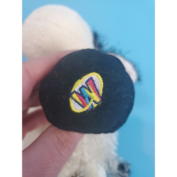 Ganz Webkinz Black White Cow 10" Plush Stuffed Animal Shaggy No Code - Picture 10 of 10